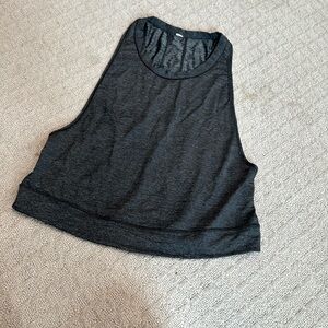 Lululemon heathered dark grey muscle tank